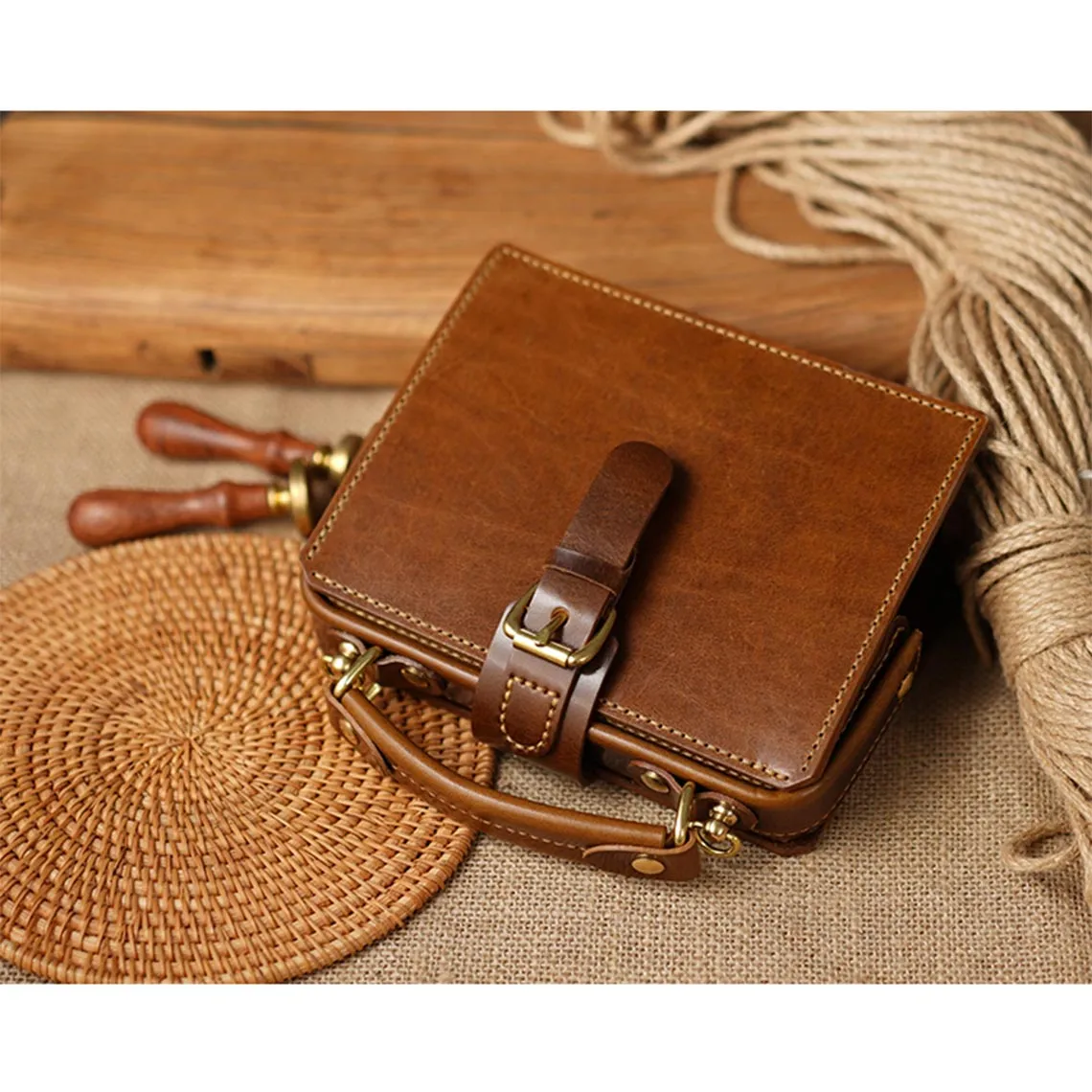 Vegetable Tanned Leather Doctor Bag DIY Kits