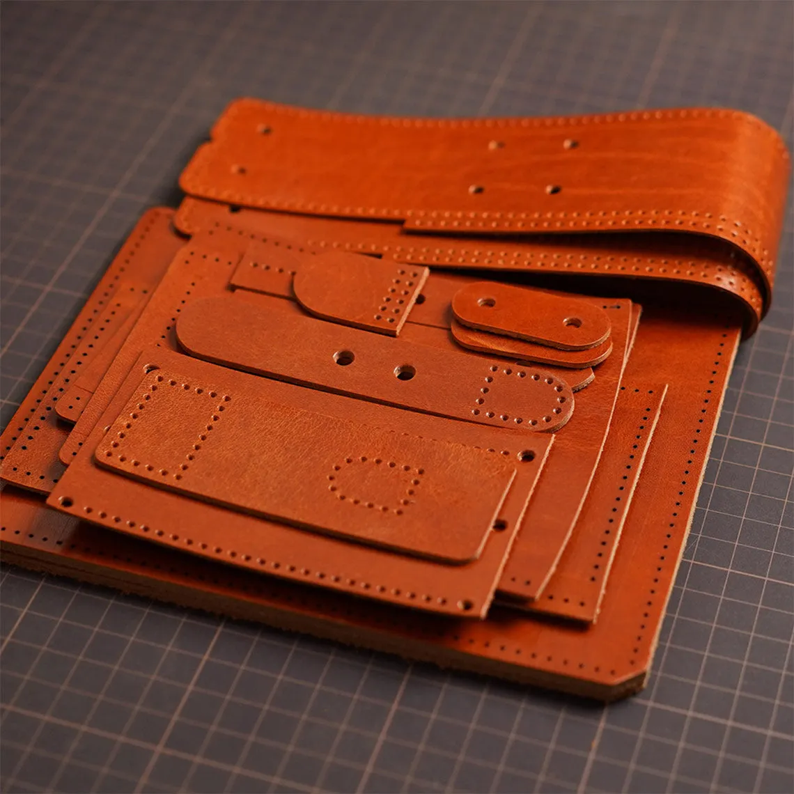 Vegetable Tanned Leather Doctor Bag DIY Kits