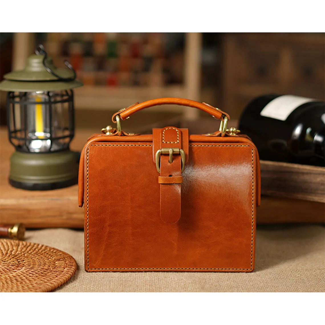 Vegetable Tanned Leather Doctor Bag DIY Kits