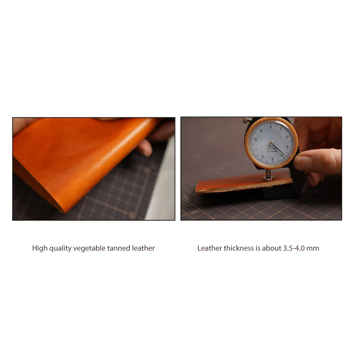 Vegetable Tanned Leather Messenger Satchel DIY Kits