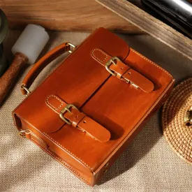 Vegetable Tanned Leather Messenger Satchel DIY Kits